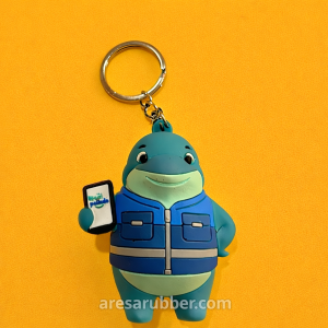 Gantungan Kunci Karet 4D Custom | Souvenir Premium dengan Desain Super Timbul dan Detail Presisi