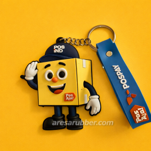 Produsen Gantungan Kunci Karet 3D Custom – Souvenir Promosi Berkualitas dari Aresa Rubber